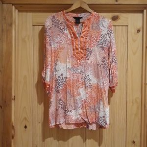 Calvin Klein Floral Tunic. Size Large.